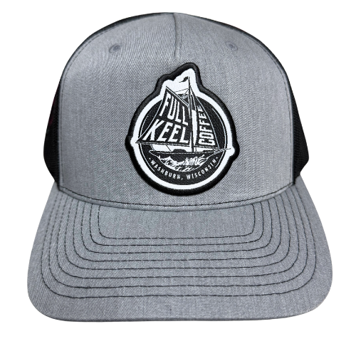 At Full Keel Coffee, we believe you deserve a good cup of coffee, and a good trucker hat!

Grab this hat to show your love for all things Superior and put some wind in your sails.