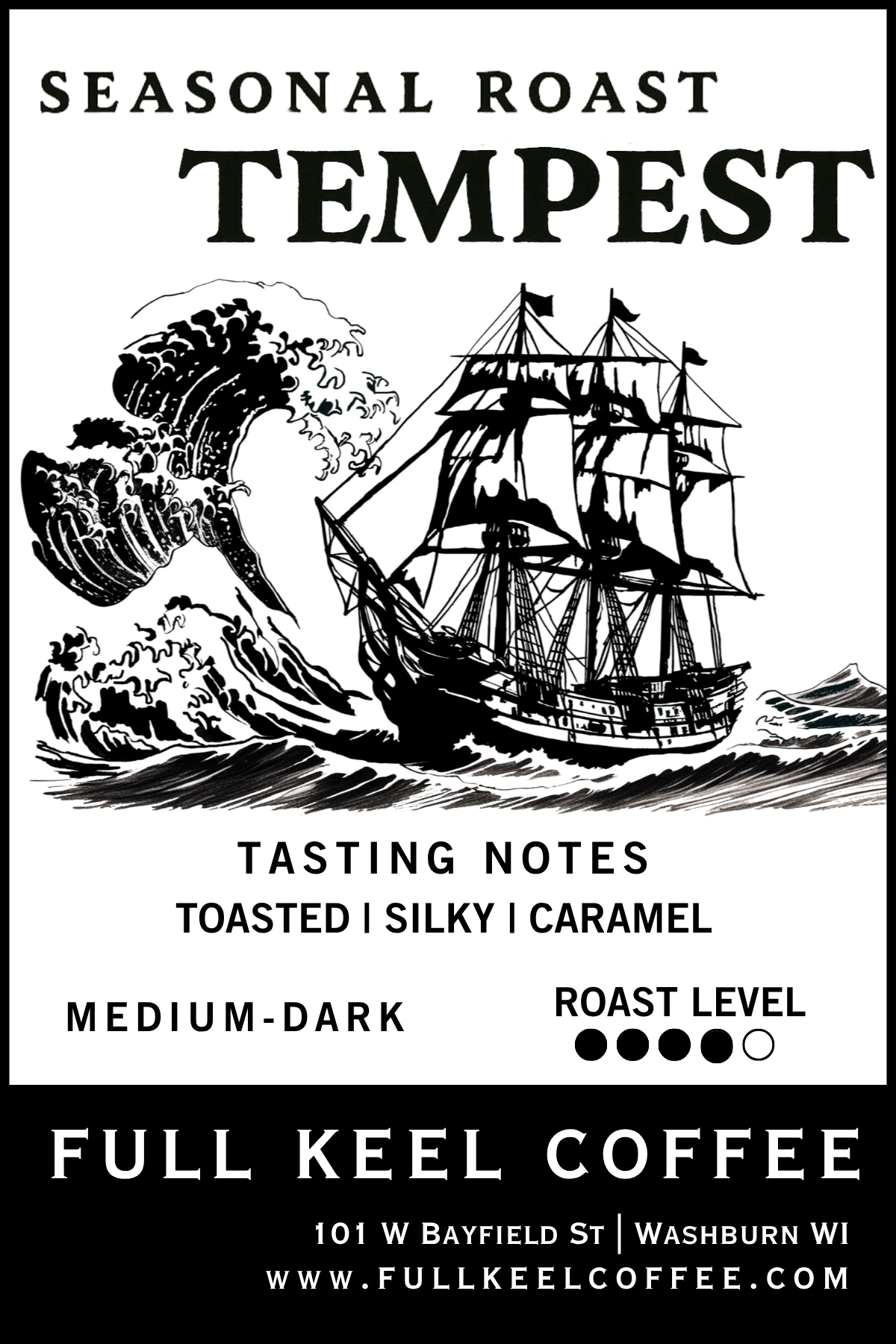 Tempest is back, but a different kind of storm is brewing. Made for lovers of storms and sweater weather, this seasonal blend brings a new kind of warmth to the colder months.

Extremely smooth and silky, Tempest offers rich, toasted flavors with the caramelized sweetness of crème brûlée. Notes of toasted sugar and malty sweetness create a beautifully balanced cup with depth, warmth, and a lingering sweetness that invites another sip.

Whether you're watching the storm roll across Lake Superior or settling 