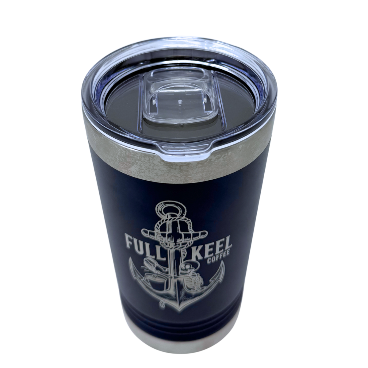 Full Keel Coffee Navy Travel Tumbler Mug Specialty Coffee 