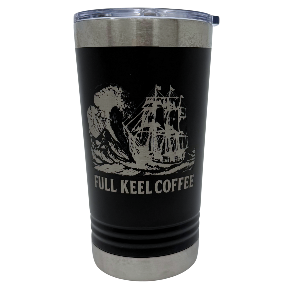 Full Keel Coffee Tall Ship Tempest Travel Tumbler Mug Specialty Coffee 