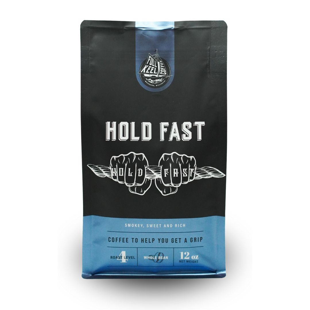 When you need a little steadying, this coffee is here to help you get a grip. A smooth boldness, light sweetness, with hints of smokey cedarwood, pepper, and a slight note of honey. Truly delicious with or without cream.

Medium-Dark Roast

Small batch specialty coffee, roasted by Full Keel Coffee