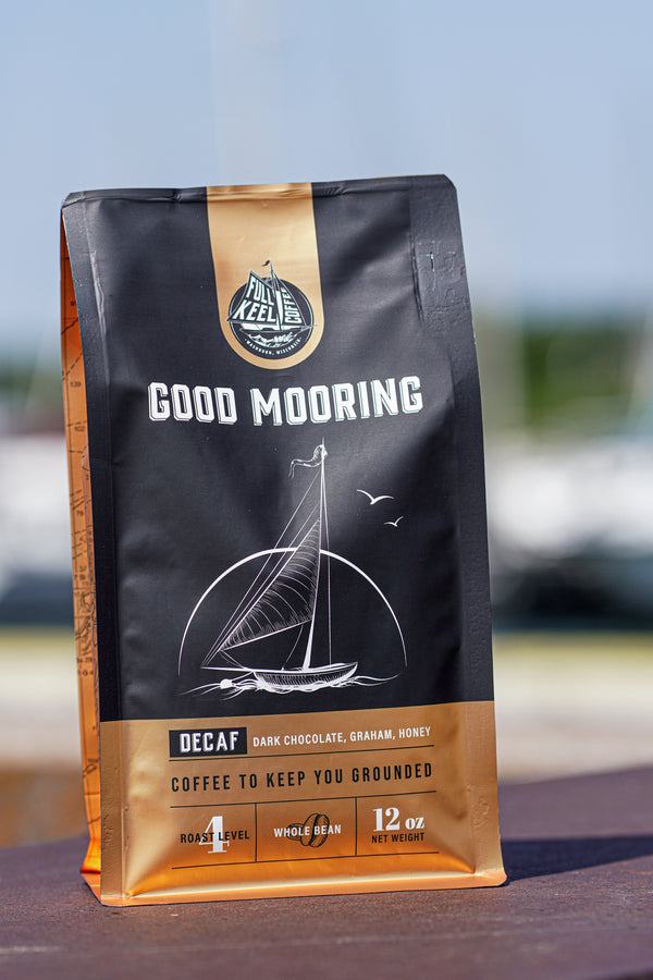 All the flavor, none of the caffeine. Roasted for easy sipping with the rich, smooth character coffee lovers crave - without sacrificing taste. We source certified Fair Trade Organic beans that are decaffeinated using the Mountain Water Process- ensuring a purity you can trust.&nbsp;&nbsp;

Medium-Dark Roast

Small batch specialty coffee, roasted by Full Keel Coffee