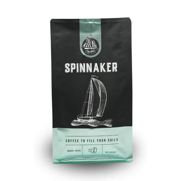 This coffee is sure to fill your sails! A spinnaker sail is designed to catch the wind and carry you forward with speed and ease and that’s exactly the inspiration behind this blend. Light, floral, and citrus with hints of milk chocolate and chamomile, and a light body. With no sour acidity, just smooth sweetness, this coffee is full of flavor and won't leave you lagging behind

Light Roast

Small batch specialty coffee, roasted by Full Keel Coffee