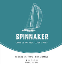 This coffee is sure to fill your sails! A spinnaker sail is designed to catch the wind and carry you forward with speed and ease and that’s exactly the inspiration behind this blend. Light, floral, and citrus with hints of milk chocolate and chamomile, and a light body. With no sour acidity, just smooth sweetness, this coffee is full of flavor and won't leave you lagging behind

Light Roast

Small batch specialty coffee, roasted by Full Keel Coffee